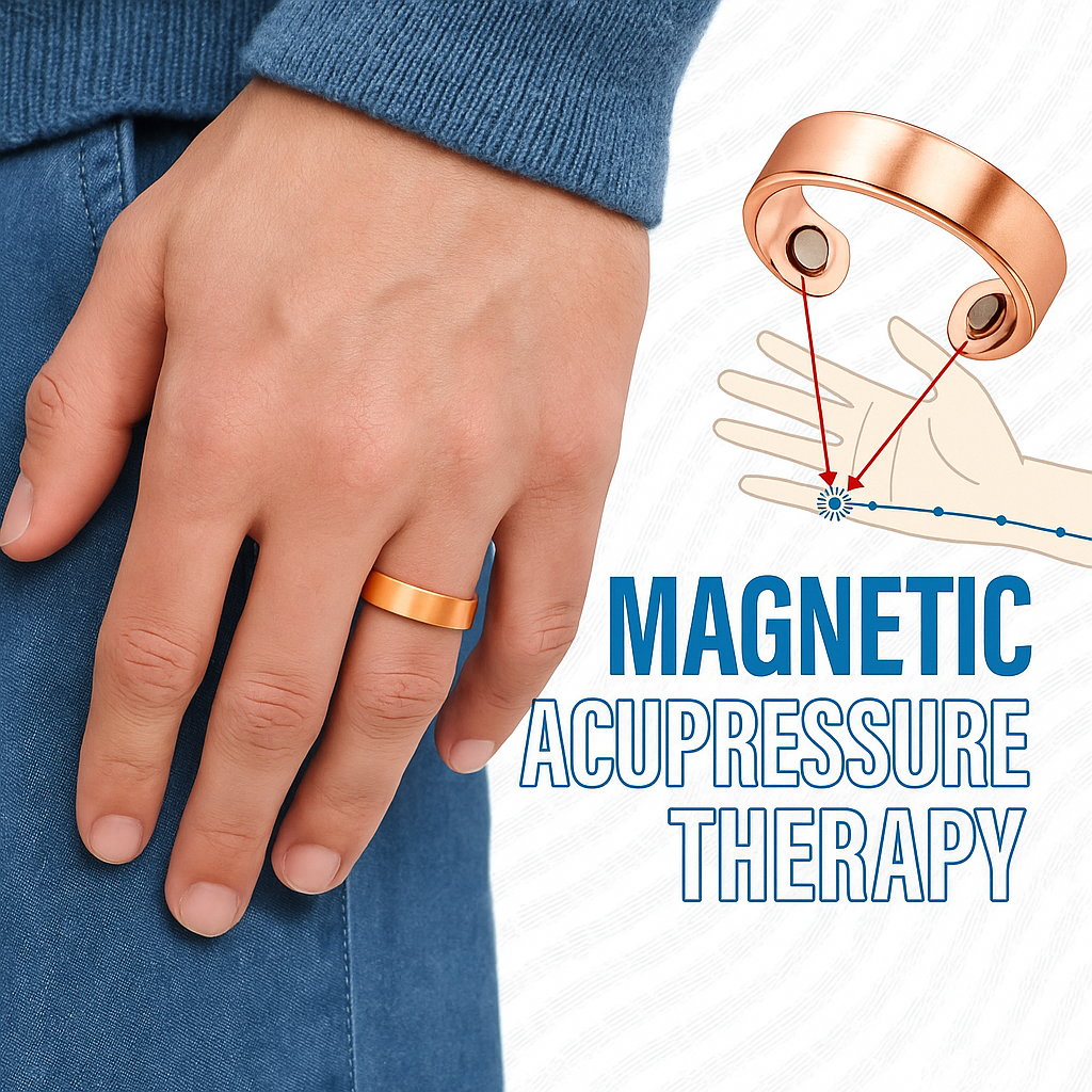 (BUY 1 get 1 FREE) Sugar Control Magnetic Acupressure Ring